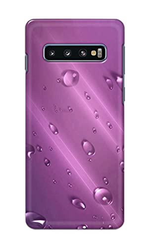 Image of PRINTFIDAA Water Bubbles in Lilac Background Printed Designer Hard Back Case Cover for Samsung Galaxy S10 Plus (6.4 inch), SM-G975F / DS, SM-G975U, SM-G975W -(TI) MVN1005