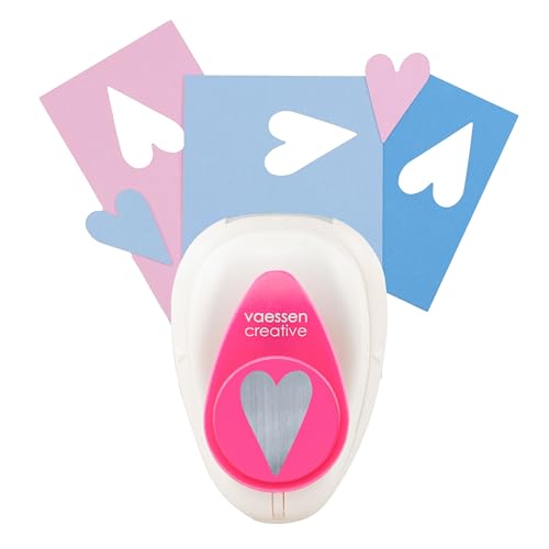 Vaessen Creative Perforadora de Papel, Corazón 1, Talla S, Para P...