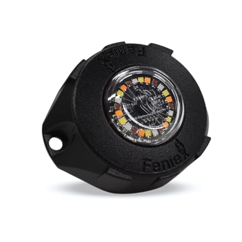 UBL Metal Flange for Feniex Cannon and Quad Hideaway Bezel Flush Mount - Updated to Fit the Feniex Quad Cannon Hide-Away - Durable, Easy to Install - Made in USA