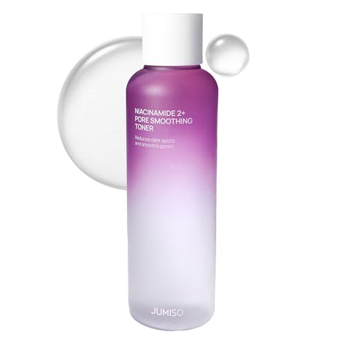 JUMISO Niacinamide 2% + PHA/BHA Pore Smoothing Toner – Tónico coreano con 2% de niacinamida, 1% de ácido tranexámico (TXA) y glutatión. Ayuda a mejorar la apariencia de poros. Sin fraganci a. 205 ml