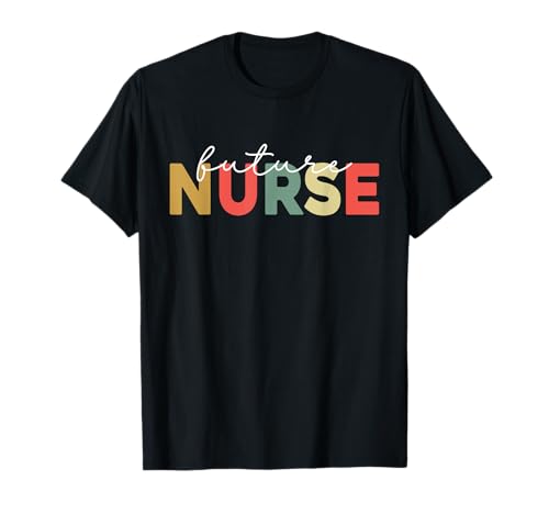 Vintage future nurse infirmière autorisée t-shirt