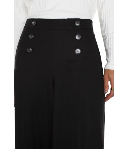 Liverpool Women's Sailor Wide Leg Mid Rise Textured Stretch Woven3