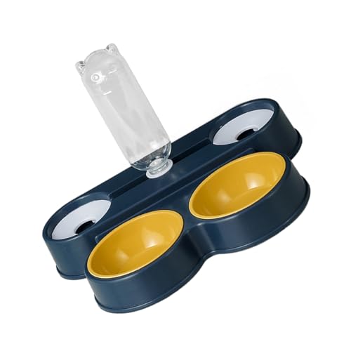 Cats Bowl Automatic Food Bowl Dish Set Double Food Water Dispenser Bowl Pet Water Food Bowl Cats Dish Bowl Set