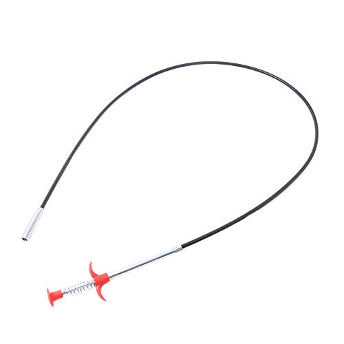 VOWAN Drain Snake Sink Cleaning Hook Hair Dredging Tool Metal wire brush Sewer Dredging Device 60cm