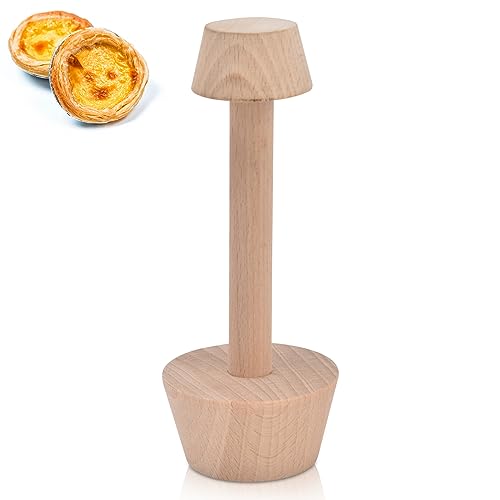 Tart Tamper, Wooden Pastry Tamper Double Side Tart Mold for Muffin, Pecan Pies, Cheesecakes, Mini Pie Maker Tool
