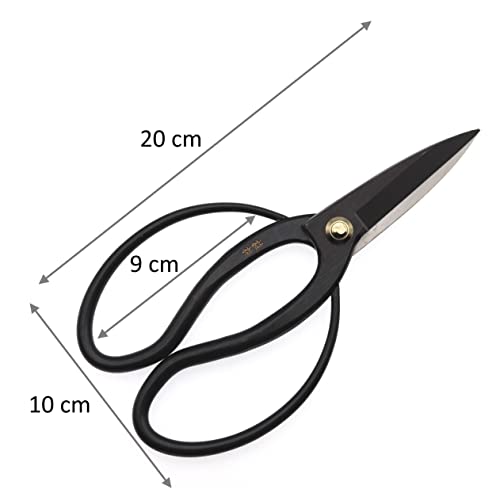 Japanische Bonsai-Schere, 200 mm, Bairyu Okubo Bonzai, Ikebana Bonsai – Hergestellt in Japan (20 cm)