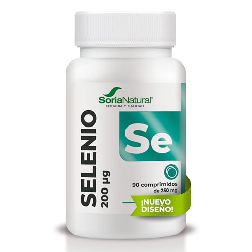 Soria Natural Selenio Liberación Sostenida  Contribuye al Funcionamiento Normal del Sistema Inmunitario y la Protección Celular   90 comprimidos de 250 mg