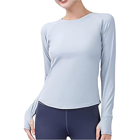 luoluoluo Women's Long Sleeve Running Top Cover