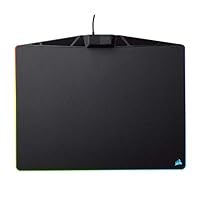 Corsair MM800 Polaris RGB Mouse Pad - 15 RGB LED Zones - USB Pass Through - High-Performance Mouse Pad Optimized for Gaming Sensors, Black