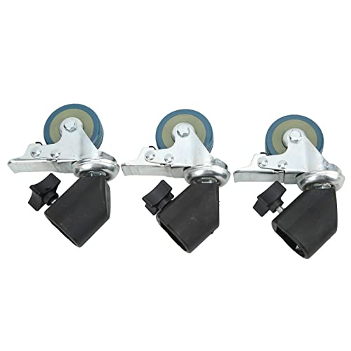 Image of Liht Stand Wheels, Liht Stand Swivelly Casters, C Stand Wheels, Suitable for Addin Extra Security and Stability to Your Device