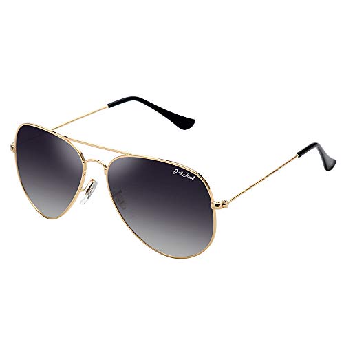 Image of grey jack Polarized Aviator Sunglasses lightweight Stylish Glasses for Men Women UV Protection S110102
