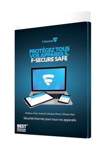 F secure safe - 5 appareils / 1an - pc/mac - sécurité internet