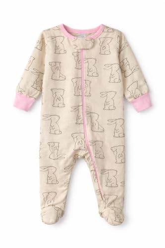 Image of TuddyBuddy Baby Girl's Cotton Printed Full Sleeves Sleepsuit /Footed Rompers for Baby Girl