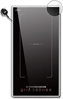 Plug in Induction Hob, Hobsir 2 Zone Electric Hob 30cm, Double Induction Hob with Stainless Steel Frame, Flexible Zone, Bulit-in, 2800W, Slider Touch, Timer, Pause Function, Child-safety Lock, 13 Amp