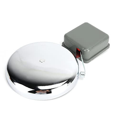 Elektrische Glocke, 8-Zoll-Alarmglocke, elektrische Glocke, kann als extra lauter Türklingel-Alarm, Mehrzweck-Signalsirene für Schulfabriken verwendet werden (220 V)