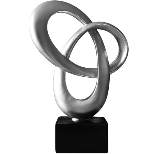 Dosker Knot Decor Mobius Stripe Statue,Modern Abstract Sculpture for Home