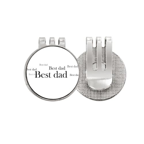 Marqueur de balle de golf émail accessoire sport citation Best Dad
