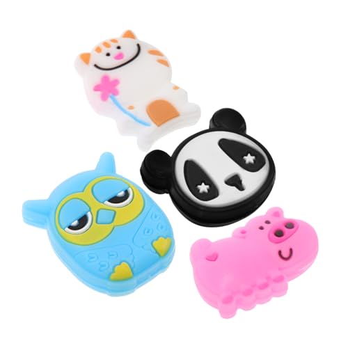 KESYOO 4pcs Cartoon Animal Shock Absorber Absorption for Shape Outdoor Dampener Racquet Quad Pads Replacement Tennis Absorber Paddle Vibration Net Tennis Shock Absorber Dampers