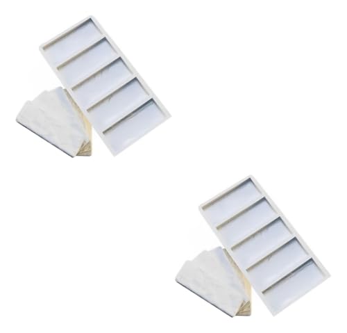 02 Formas Gesso 3d Em Abs Plástico 5 Tijolinho Sem Silicone