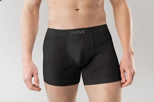 Image of JARVO Men's Nylon Regular Fit Solid Antibacterial Trunks (Pack of 3)