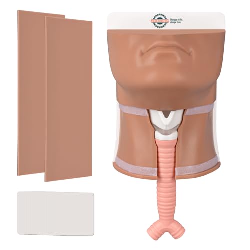 Image of Cricothyrotomy Task Trainer, Cricothyrotomy Simulator | Tracheostomy Trainer, Medium Skin