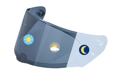 Logto Photochromic Visor Compatible With Assault,Rapid,Stream Shield Helmet Transition FF320/328/353/800,Explorer MX701 (320/328/353/800 Clear/Smoke)