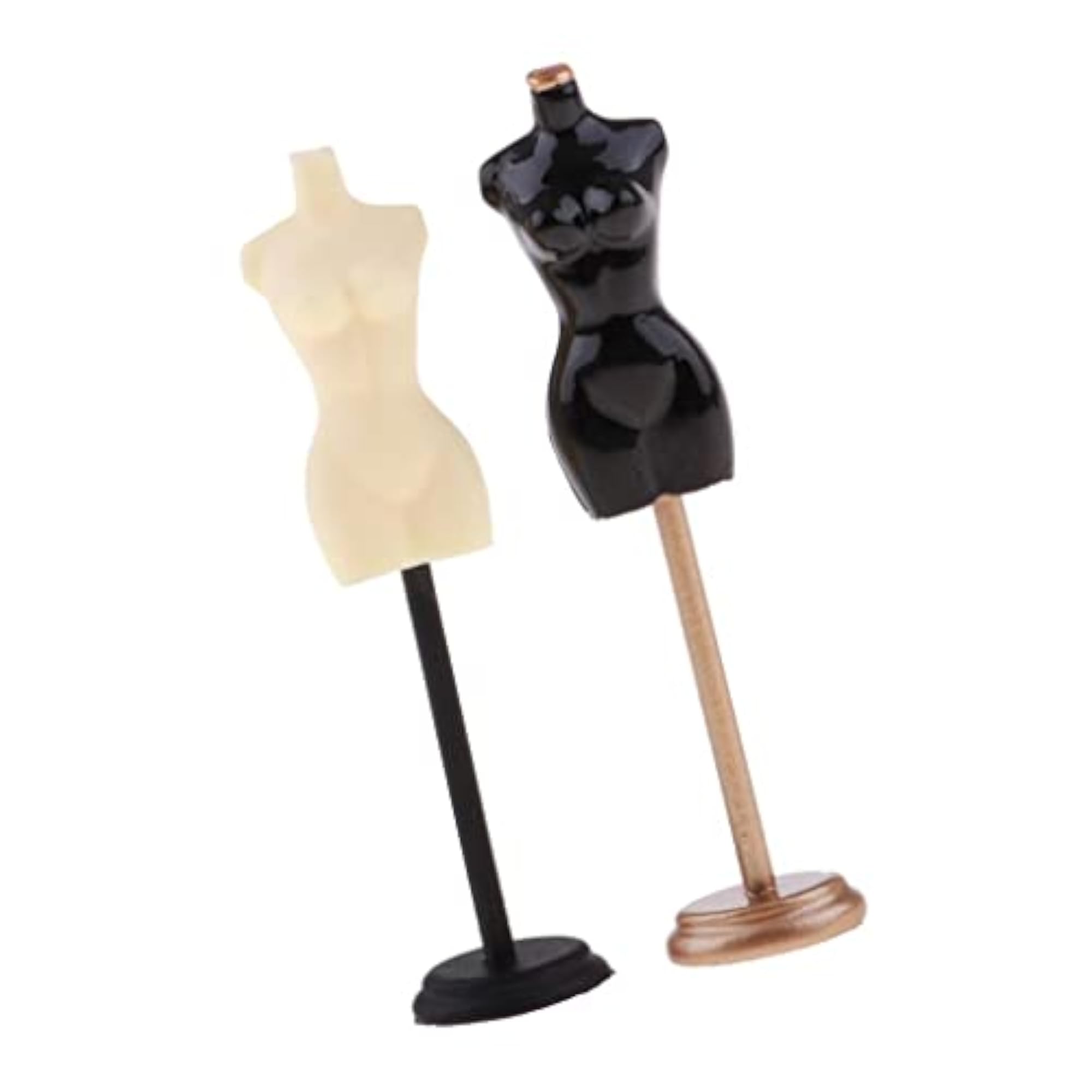 1:12 Gold & Black Metal Sewing Dress Form Mannequin Display Stand