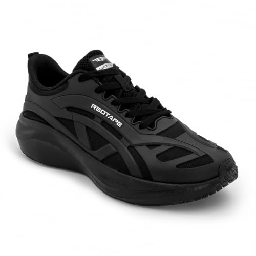 Image of Red Tape Athleisure Sports Shoes for Men in Black | Sports Shoes