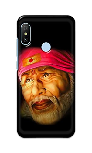 Image of PRINTFIDAA Sai Baba Lord Shiridi Great God Hinduism Religious Hard Back Cover for Mi A2 Back Cover -(P6) KAT1002