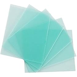 Careta Para Altas Temperaturas 10 lentes de casco de soldadura, placa de plástico resistente a altas temperaturas de la cubierta, lente de repuesto de placa protectora transparente para soldar la hoja protectora exterior o
