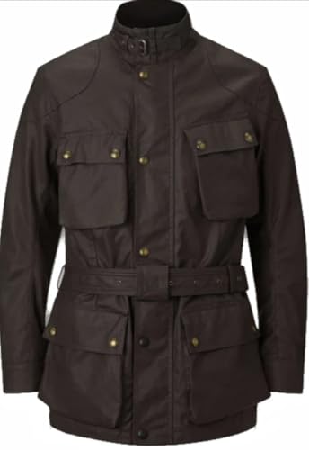Belstaff Trialmaster Motorrad Wachsjacke, mahagoni, 3XL
