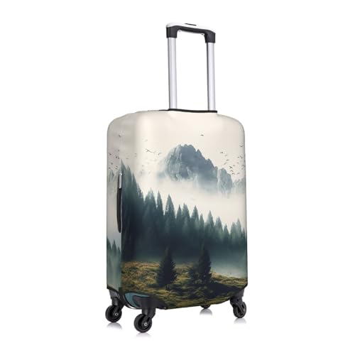 Travel Luggage Cover Fashion Suitcase Protector Landscape Mountain Spandex Baggage Covers Washable Suitcase Covers Anti-Scratch Luggage Cover Protectors Fits 18-32 Inch Suitcases X-Large2