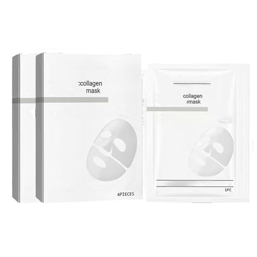 Bio-Collagen Real Deep Face Mask,Skaind Collagen Mask Overnight, Skinskaind C/ollagen M/ask- Hydrating Deep Face M/asks, Hydrating Overnight (2BOX)