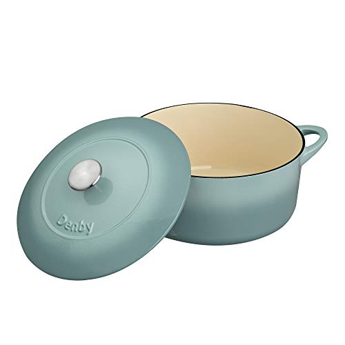 Denby Cast Iron Round Casserole, Pavilion, 26 cm 3 Gallery Image