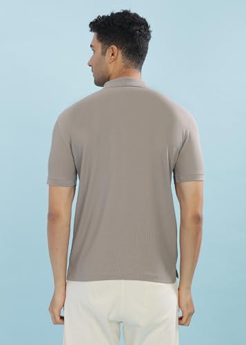 Image of Force NXT Polo Neck T-Shirt for Men Pack of 1 | Regular Fit T-Shirt for Men | Premium Super Combed Rich Cotton Polo Shirt | Men's Ultra Soft Half Sleeve T-Shirt