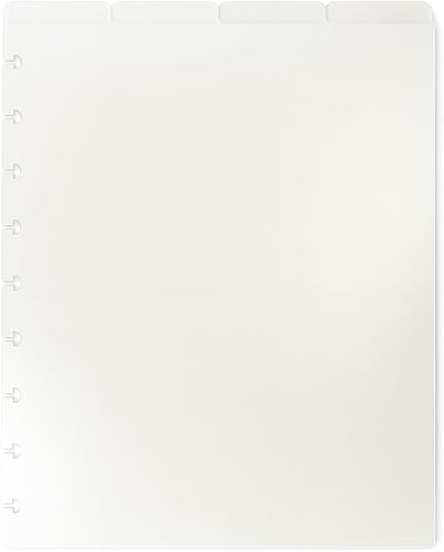 Miniatura 6 de 11-Disc Dashboard Semi-Transparent Blank Top Index Dividers, Fits 11-disc Discbound Planners (8.5x11 inches), such as Circa Letter, Arc by Staples,
