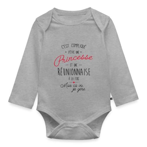 Body Réunionnaise anti-irritation en coton bio Spreadshirt manches longues