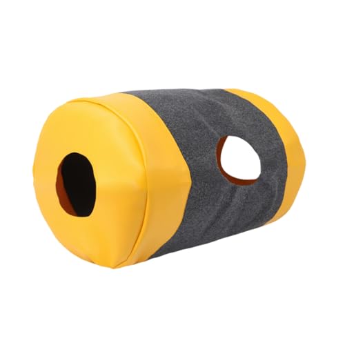 Tapis de jeu pliable pour chats avec tunnel interactif et maison