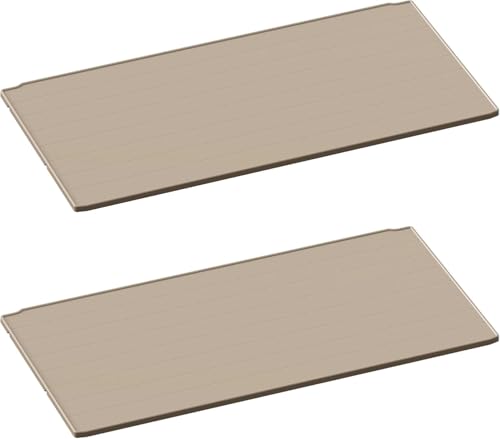 Image of Greesum 2 Shelves of Outdoor Horizontal 26FT Storage Shed, for Waterproof and UV Protection 150 Gallon Deck Box (Without Shed), Beige