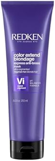 Redken | Hair Mask, For Blonde Hair, Violet Pigment, Reduces Brassiness, Color Extend Blondage Express Anti-Brass, 250 ml