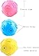 ZHXMALL 3 Stück Hundespielzeug Ball,Quietsche Ball,Hund Kauspielzeug Bälle,Bälle Gummi,Hundeball Schwimmfähig(Blau, Rosa, Grün)
