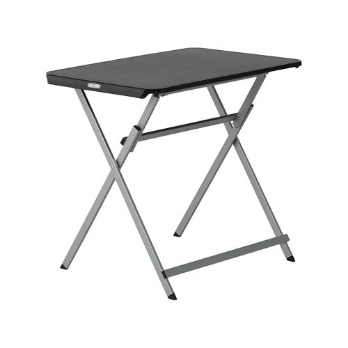 LIFETIME 30-Inch Personal Folding Table Lightweight Portable Utility Table with Smooth Top Steel Frame Broad Leg Stance Stain-Resistant All-Weather UV-Protected Surface Folds Flat for Storage
