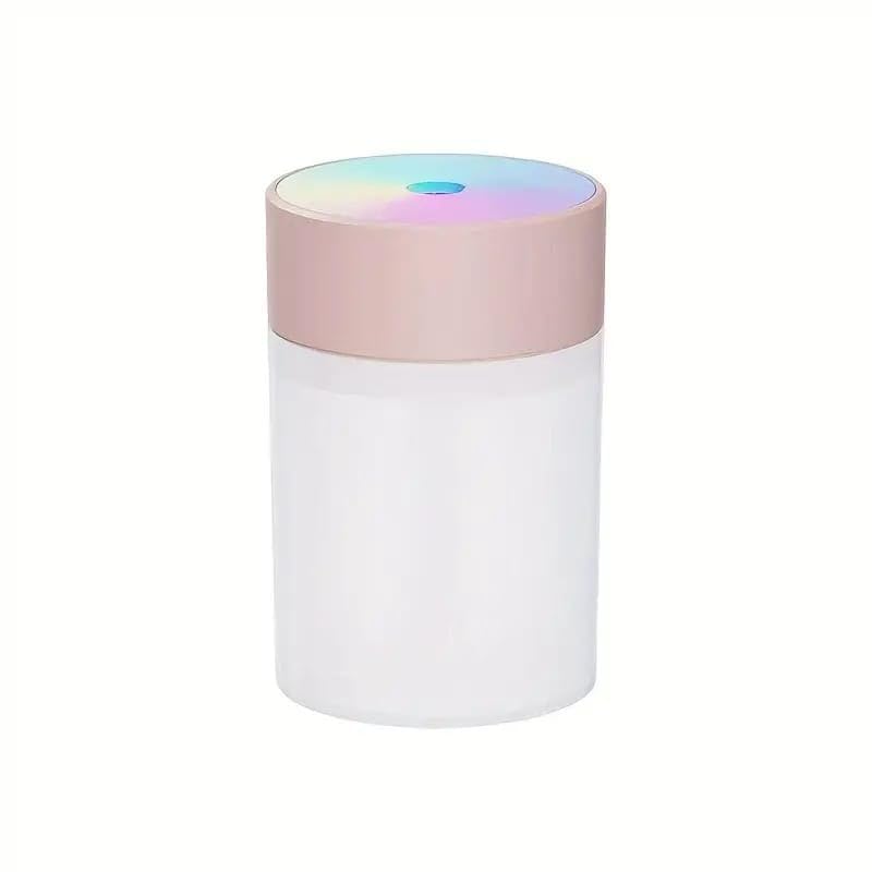 ‎jetveek mini h2o colorful lighting cup strong mist humidifier mini colorful cup humidifier aroma diffuser small quiet air humidifier for home (360 ml) (multicolor) (design-2)