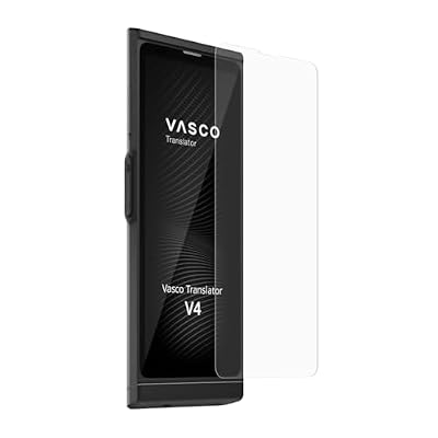 Vasco V4 Language Translator Device with Free Lifetime Internet in Almost 200 Countries + Vasco Tempered Glass Screen Protector