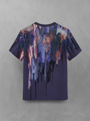 Image of HELLCAT Trendy Front & Back Graphic Printed Cotton Blend Half Sleeve Premium Round Neck Tshirt for Boys