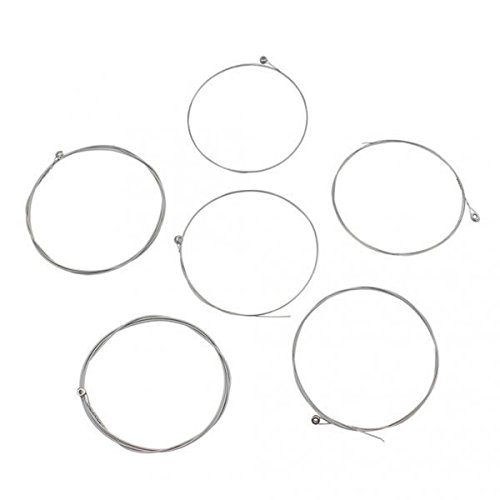 ATORSE 6pcs Electric Guitar String Nickel Alloy Wound Silver White-picture-11