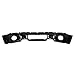 HECASA 3Pcs Front Bumper Face Bar Compatible with 2009-2014 Ford F150 Replacement for 9L3Z17757DPTM FO1002413 Electrophoresis Black w/Fog Light Holes Steel Unassembled