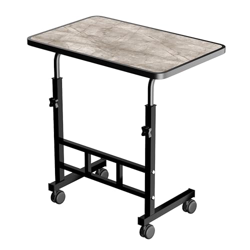 Image of Multi-Purpose Laptop Table, Study Table| Heavy Duty Bed Table| Adjustable for Height, Portable for Office, Work Form Home | DIY Table, Easy to Asembl (ADJ M Dark)