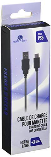 Freaks and Geeks - Cable De Carga 3M Tipo C Para Ps5 (PlayStation 5)