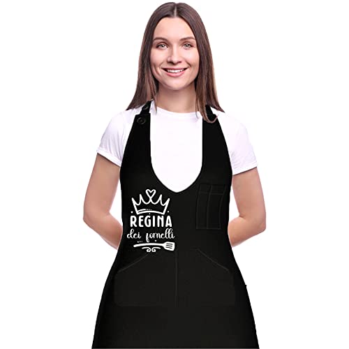 💪Protezione efficace: Il nostro grembiule da cucina protegge la sezione del petto fino alle ginocchia e fornisce un'ottima protezione contro il grasso, le fuoriuscite di liquidi e le macchie in generale. Con esso è possibile godersi il processo di cottura senza paure o problemi. Il grembiule è lavabile in lavatrice , non si deteriora ne si distrugge in alcun modo.